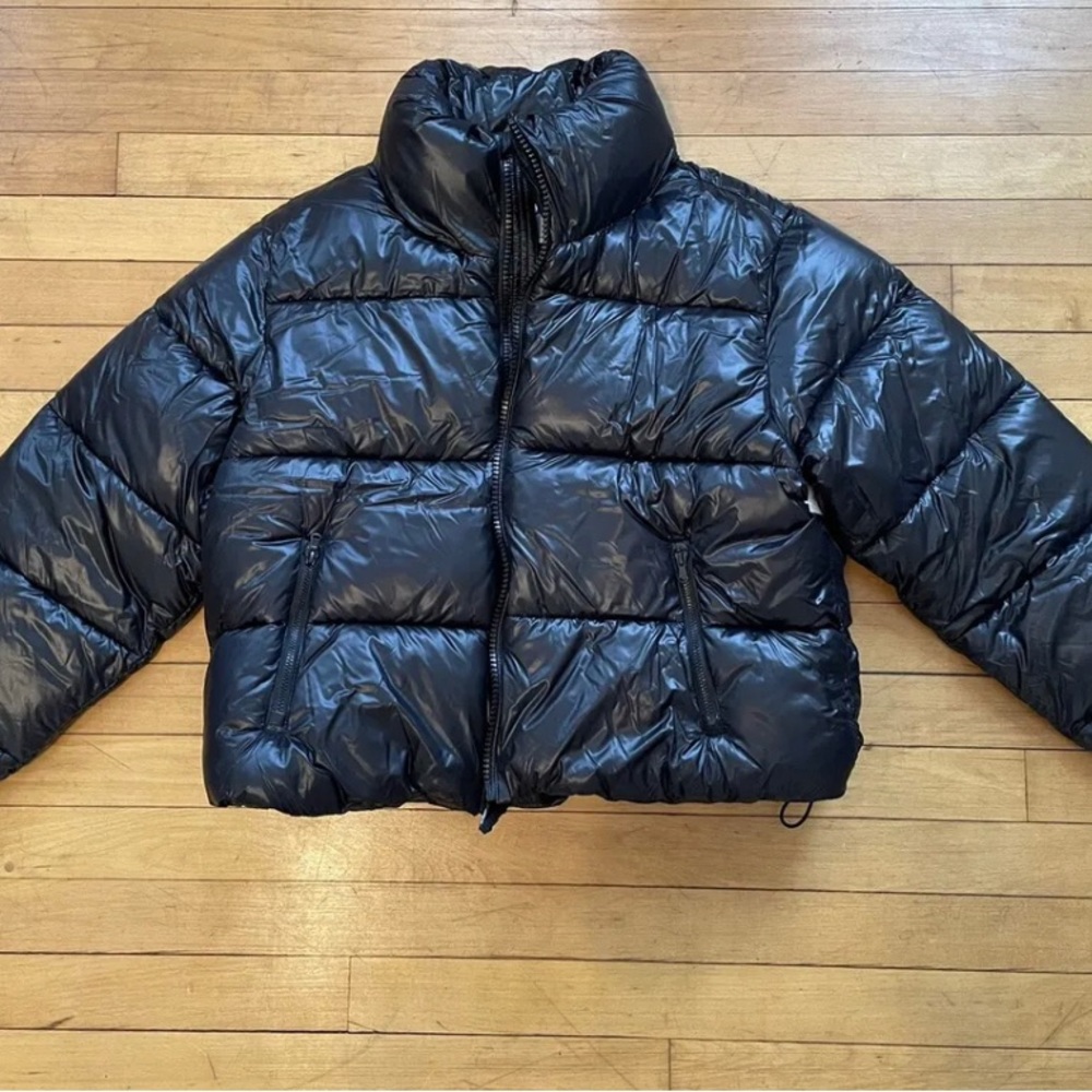 Black Puffer Oversized Coat Old Navy Women NWT Size Small
